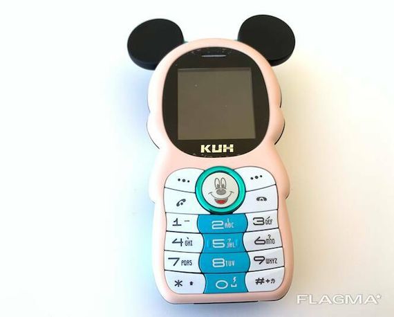 Мини Мобильный Телефон Mickey Mouse (Микки Маус) BLUE (Power Bank встроенный) | Зображення 2