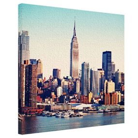 Картина на холсте 50х50 New York City Skyline (H5050_GOR008)