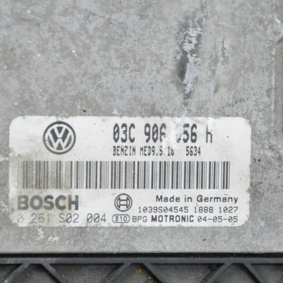Блок керування двигуном 1.4 FSI Volkswagen Golf V 2003-2009 Комп'ютер Фольксваген Гольф 5 03C906056H | Зображення 1