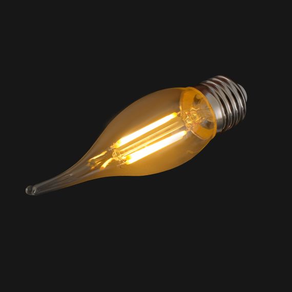 Светодиодная лампа E27 6W WW C35-T COG 220V | Зображення 3