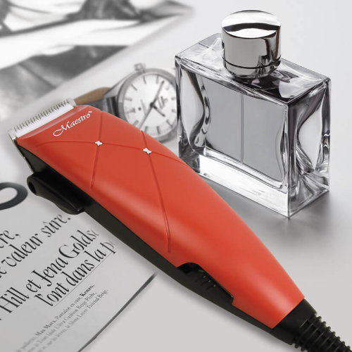 Машинка для стрижки червона MR-654C-RED Maestro | Зображення 1