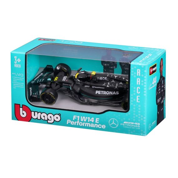 Колекційна автомодель "Mercedes-AMG F1 W14 E Performance (2023)" Bburago 18-38080, 1:43 масштаб | Зображення 2
