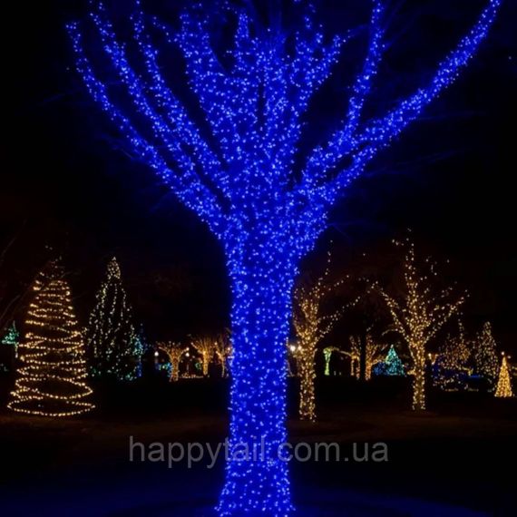 Гірлянда Різдвяна фея вулична 100 м 1000 LED білий провід Синій CF1000L100MWBL | Зображення 9