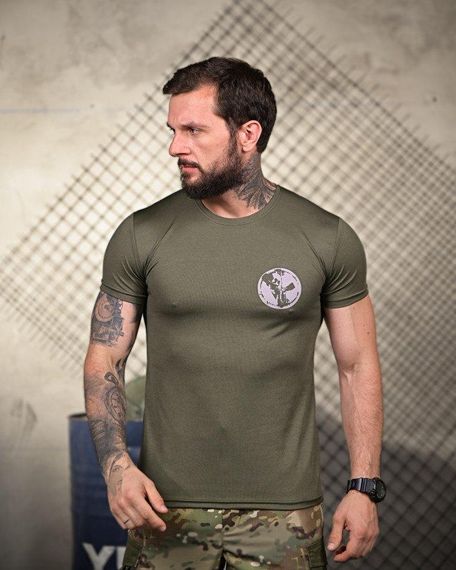 Тактична потоотводна футболка Palm oliva ПП4675 | Зображення 1