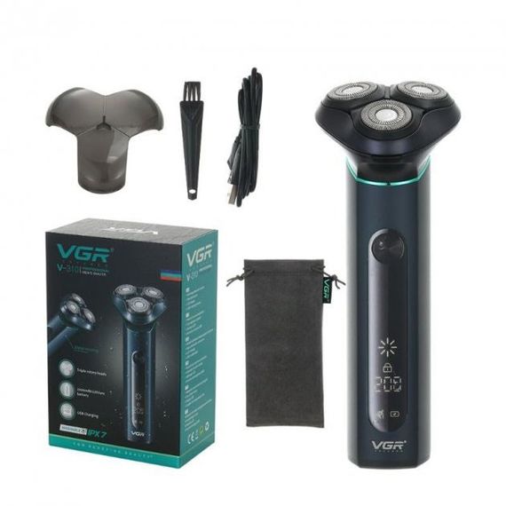 Електробритва портативна бритва VGR V-310 шейвер для гоління бороди та вусів з акумулятором | Зображення 2