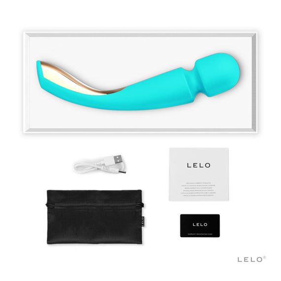 Вібромасажер LELO Smart Wand 2 Medium Ocean Blue | Зображення 1