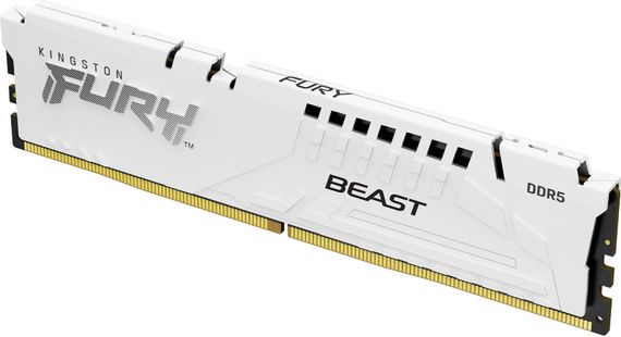 Память ПК Kingston DDR5 16GB 5200 FURY Beast EXPO Белый KF552C36BWE-16 | Зображення 1