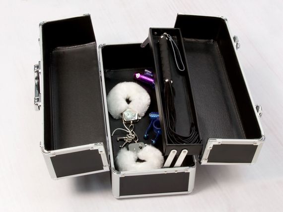 Большой кейс для хранения секс-игрушек BMS Factory Large Lokable Vibrator Case Black, кодовый замок | Зображення 5