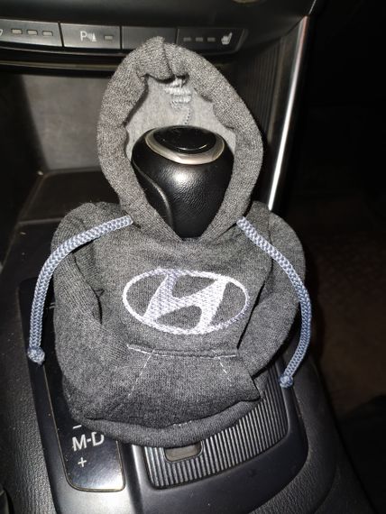 Чехол кофта Худи аксессуар на КПП Car Hoodie Хюндай хендай Hyundai серый подарок автомобилисту 10070