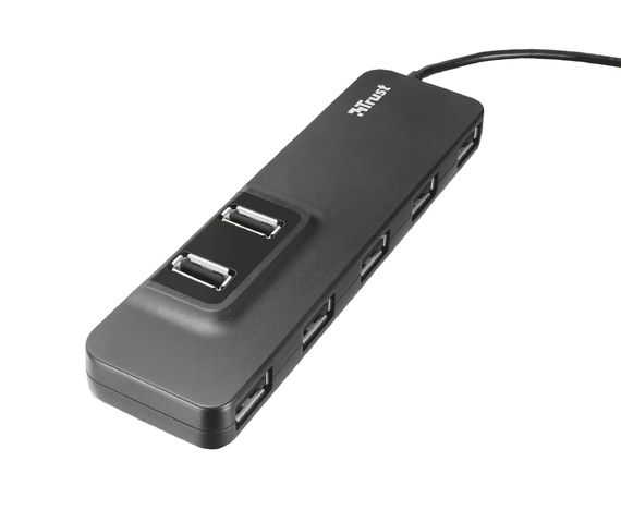 USB-хаб Trust Oila 7 Port USB 2.0 Hub - black (20576_TRUST) | Зображення 1