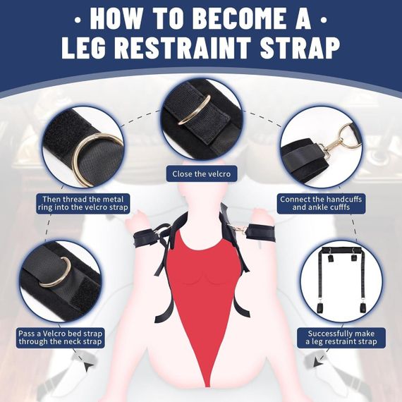 БДСМ набор LOCKINK YEAHWOW Bed Restraint set Sex Aura | Зображення 5