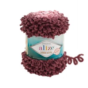 ALIZE PUFFY FINE OMBRE BATIK 7276 сливовый ализе пуфи файн омбре батик плюшевая пряжа