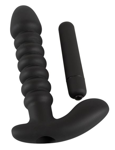 Анальний вібратор - Black Velvets Vibrating Plug Medium Sex Aura | Зображення 2