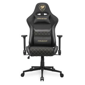 Крісло ігрове Armor One V2 Gold F, чорний з золотим