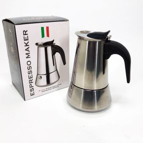 Гейзерная кофеварка из нержавейки, Кофейник гейзерный, Кофеварка гейзерная с индикатором JY-13