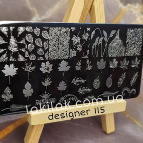 Пластина 115 для стемпінгу Designer Professional (12х6см)