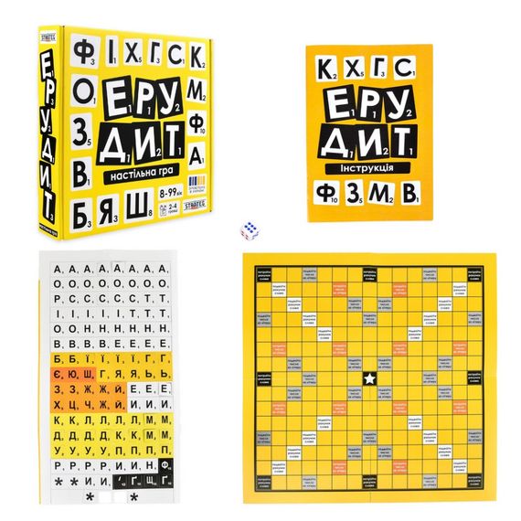 Настольная игра "Эрудит" 30619 на украинском языке | Зображення 1