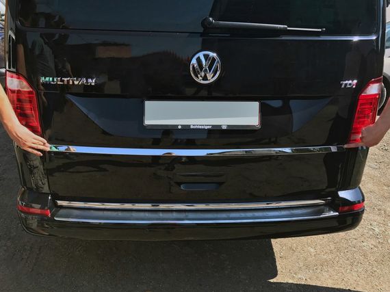 Планка під номером (нерж) OmsaLine - Італійська нержавійка для Volkswagen T6 2015-2024, рр | Зображення 2