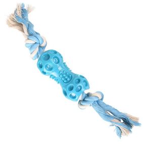 Flamingo Lindo Dumbbell With Rope фламинго линдо гантель с канатом іграшка для собак Блакитний | 5х5х34 см