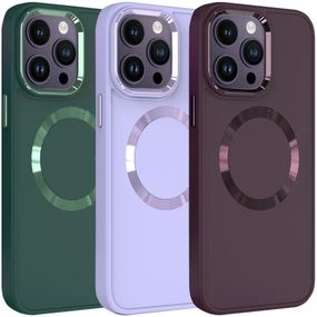 TPU чохол Bonbon Metal Style with MagSafe для Apple iPhone 12 Pro Max (6.7")