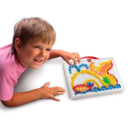 Розвиваючий набір мозаїки Quercetti 0950-Q, дошка 28х20 см 280 штук | Зображення 4