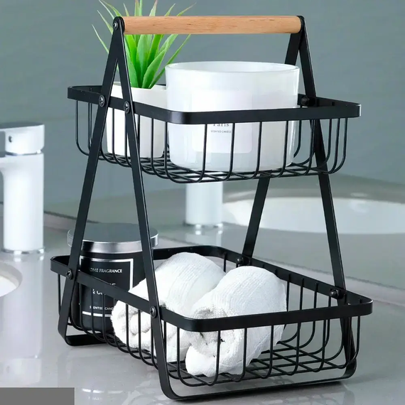 Корзина для фруктов два яруса, 32х30х18см КоVegetable | Зображення 1