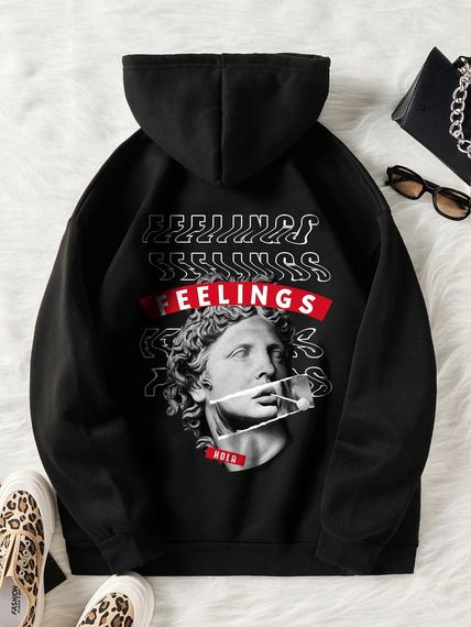 Худі з ДТФ на Флісі (оверсайз)