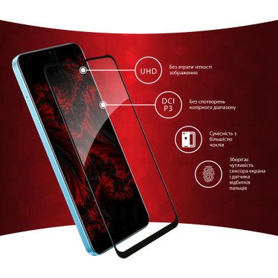 Стекло защитное Intaleo Full Glue Realme C30S (1283126551918) | Зображення 2