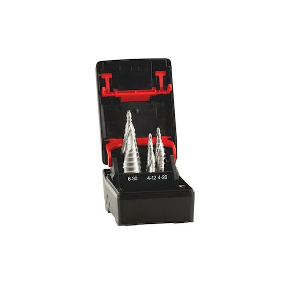 Набір ступінчастих свердел HSS SMARTSTEP (D4-30MM), 3 шт., ZEBRA | Зображення 1