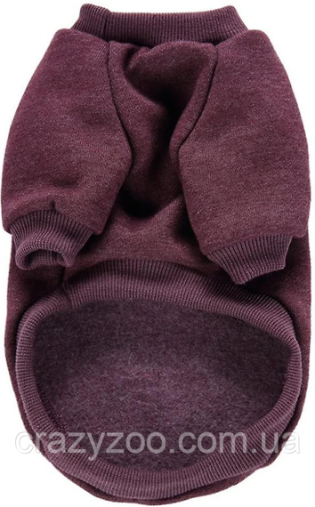 Кофта для собак и котов EcoToys Burgundy S рябая бордовая A: 25 см B: 32 см C: 20 см 7124 | Зображення 1