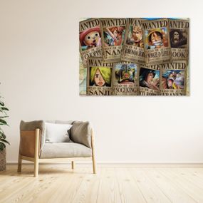 Плакат-постер з принтом Кавун One Piece Ван-Піс Розшукова листівка Пірати солом'яного капелюха ПЛ000683(А2)