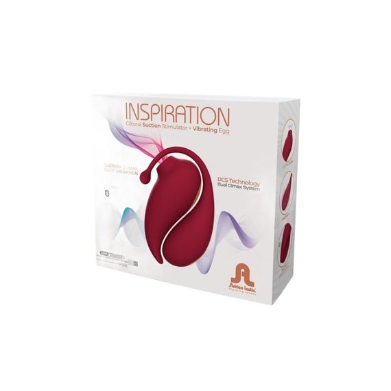 Набор смарт-вибраторов Adrien lastic Inspiration клиторальный вакуумный стимулятор+виброяйцо,красный sexstyle | Зображення 4