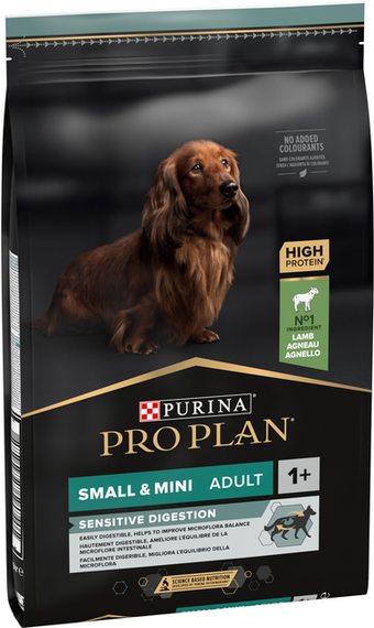Сухий корм для собак Purina Pro Plan Small & Mini Adult 1+ Sensitive Digestion з ягням 7кг | Зображення 2