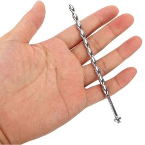 Уретральний стимулятор металевий Straight Rod для чоловіків 120x6 мм Сріблястий
