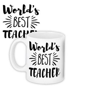 Чашка з принтом World`s best teacher 330 мл (KR_TCH011)