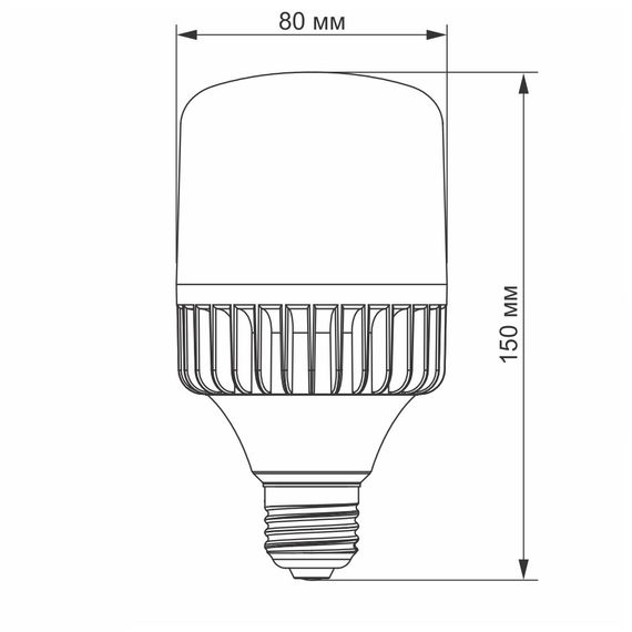 Світлодіодна лампа VIDEX A80 30W E27 5000K (VL-A80-30275) | Зображення 3