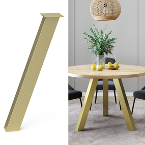 Ножка для стола из металла 352×120mm, H=730mm Золото