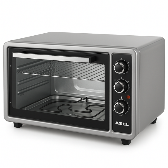 Духовка духовой шкаф ASEL AF-40-23 1300 Вт 40 л, Электрическая машина для выпечки DP-80