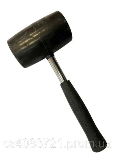 Киянка гумова LT чорна гума/металева ручка d 65 мм 450 г (25-65)