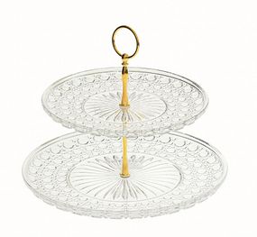 Етажерка 2 яруси з полікарбонату Diamond 23,5×30×13,5 см