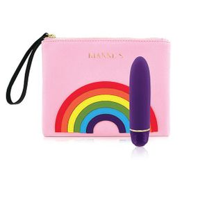 Вибропуля RIANNE S – Classique Vibe мини-вибратор на 7 режимов, чехол-косметичка Pride Deep Purple sexstyle