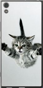 Чехол на Sony Xperia XA1 Ultra G3212 Летящий котёнок "2322u-1237-17620"