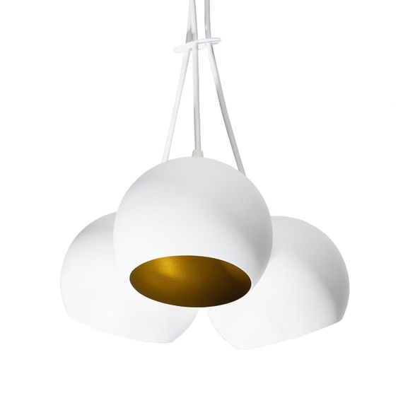 Світильник підвісний (люстра) Bowl C1503 Білий, Золото, Atmolight