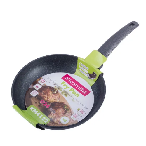 Сковорідка d24см алюміній а/п Black marble 4122 KAMILLE | Зображення 1