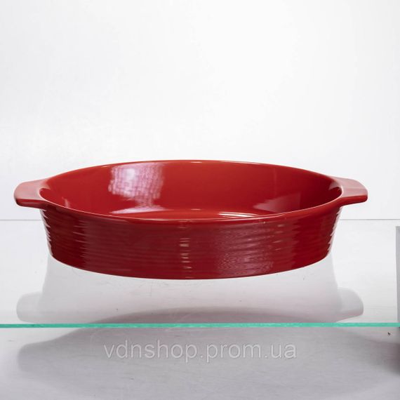 Форма для запікання овальна 36×22.5×7 (см) форма для духовки 2 літри Червоний S1289 | Зображення 3