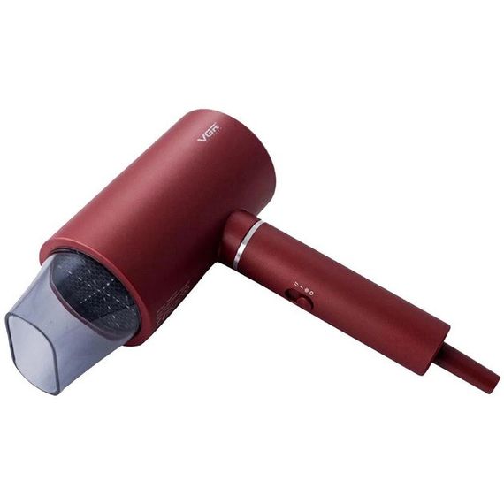 Професійний фен для волосся VGR V-431 потужністю 1600-1800 Вт із режимом холодного повітря. Колір: червоний | Зображення 6