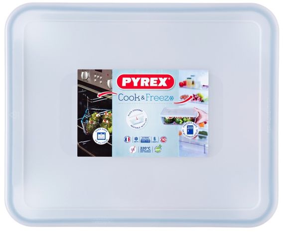 Форма з кришкою Pyrex Cook&Freez, 27х22х9 см | Зображення 2