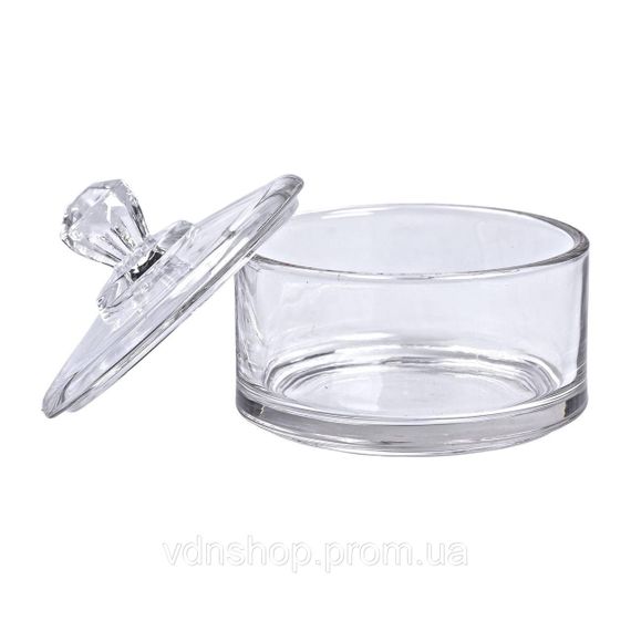 Цукерниця з кришкою Ø 10 см скляна HP-YH-24 | Зображення 2