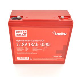 Літій-залізо-фосфатний акумулятор Merlion LiFePO4 12.8V 18AH (4S3P/BMS-20A), (181x77x168) for UPS, 3000 циклів