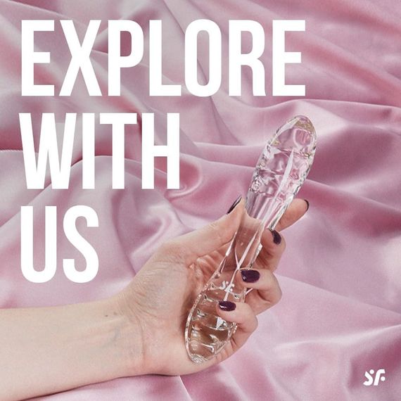 Скляний фалоїмітатор Satisfyer Dazzling Crystal 1 Transparent прозорий sexstyle | Зображення 7